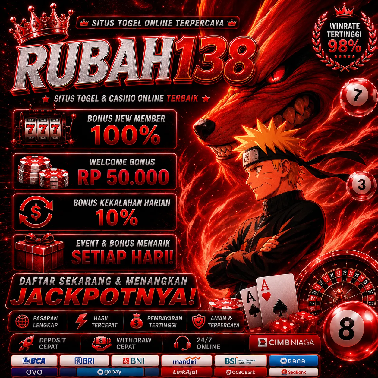 RUBAH138 Banner